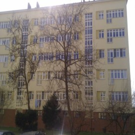 Výměna oken a vstupních dveří v bytovém domě v Brně