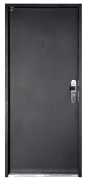 Bezpečnostní dveře design HLADKÉ v dekoru antracid