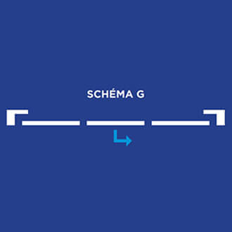 Schéma otevírání G