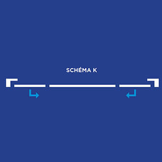 Schéma otevírání K
