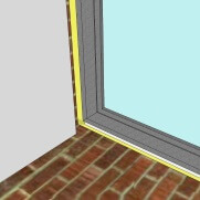Zednické zapravení jednoduchých a zdvojených oken