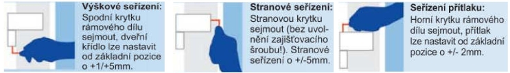 Seřízení vchodových dveří