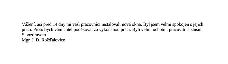 J. D., Rožďalovice