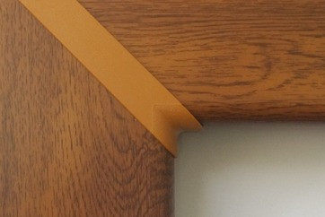Detail rohové spojky