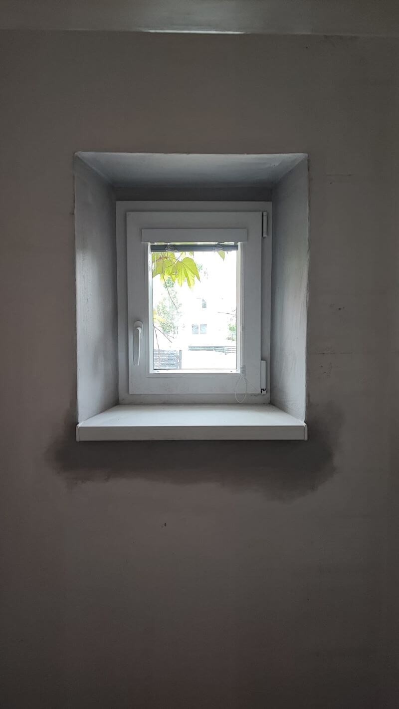 Jednokřídlé PVC okno včetně zednického zapravení