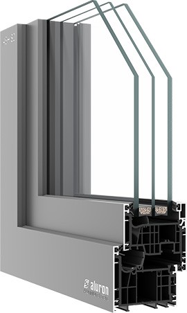 Okno-dveřní systém Aluron ASH 80 hybrid