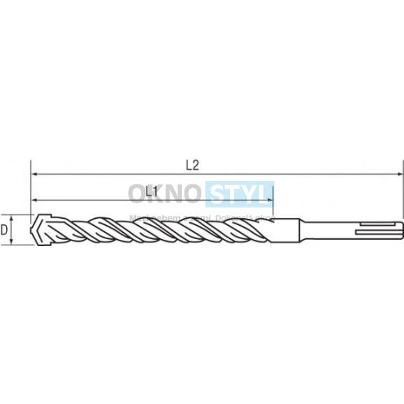 Vrták příklepový do betonu 6.5 x 310 SDS+