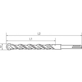 Vrták příklepový do betonu 6.5 x 260 SDS+